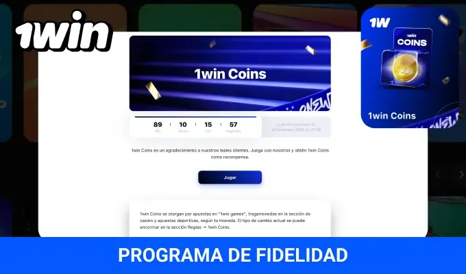 Programa de fidelidad 1win monedas para jugadores argentinos